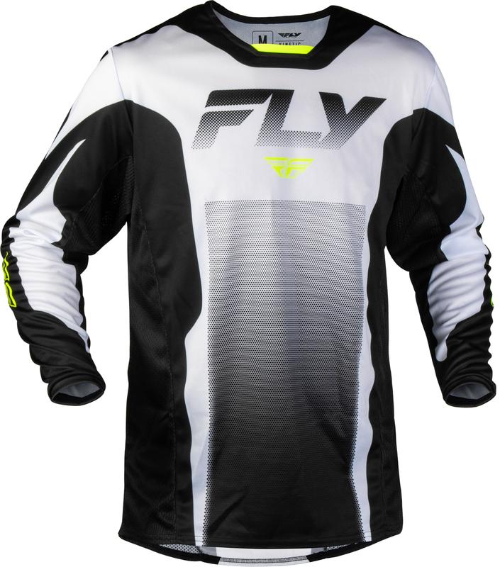 Camiseta FLY RACING Kinetic Fade - negro/blanco/Hi-Vis