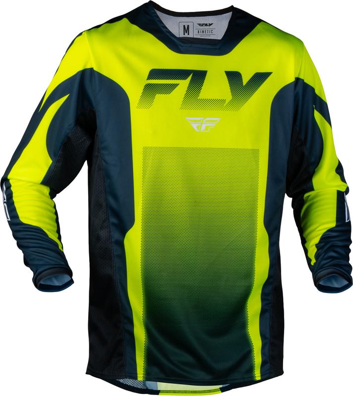 Camiseta FLY RACING Kinetic Fade - Hi-Vis/Navy/blanco