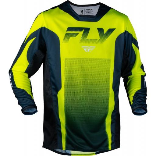 Camiseta FLY RACING Kinetic Fade - Hi-Vis/Navy/blanco