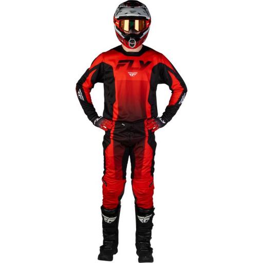 Pantalón FLY RACING Kinetic Fade - rojo/negro/blanco [4]