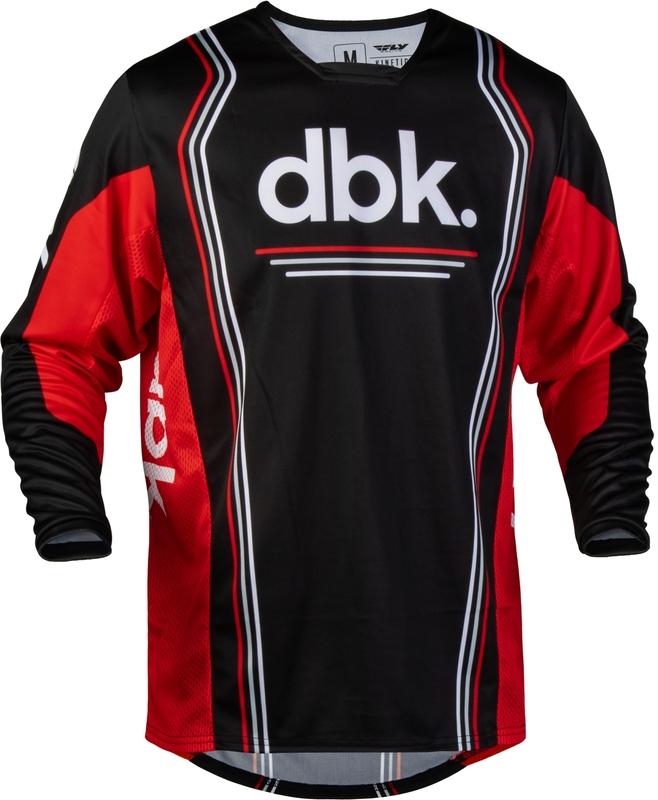 Camiseta FLY RACING Kinetic DBK - negro/rojo/blanco