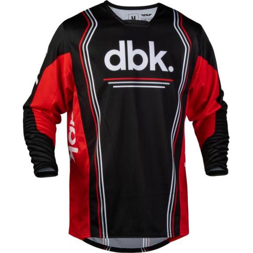 Camiseta FLY RACING Kinetic DBK - negro/rojo/blanco