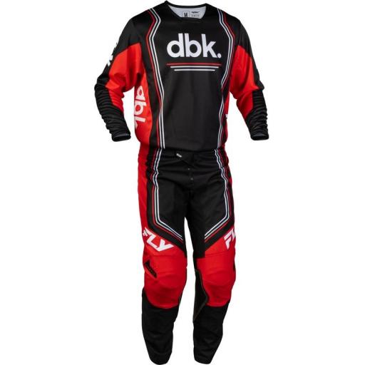Camiseta FLY RACING Kinetic DBK - negro/rojo/blanco [2]