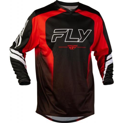Camiseta FLY RACING F-16 Raze - negro/rojo/blanco