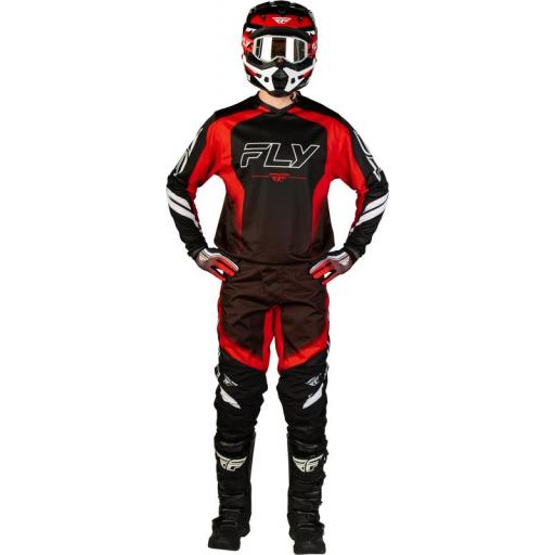 Pantalón FLY RACING F-16 Raze - negro/rojo/blanco [4]