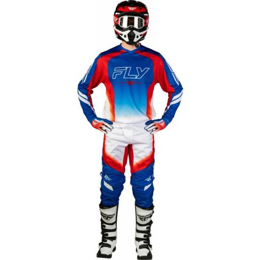 Camiseta FLY RACING F-16 Raze - rojo/blanco/azul [2]