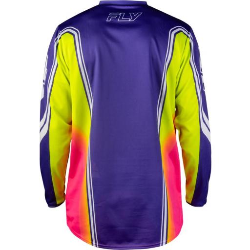 Camiseta FLY RACING F-16 Raze - violeta/rojo/amarillo [1]
