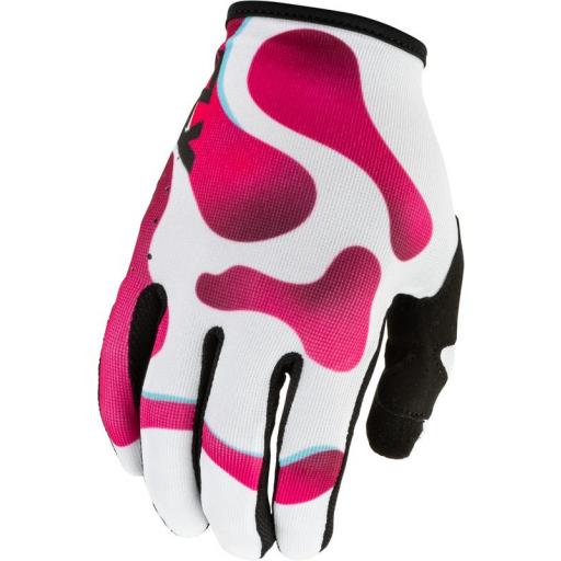 Guantes FLY RACING Lite Vibe - blanco/rosa/azul
