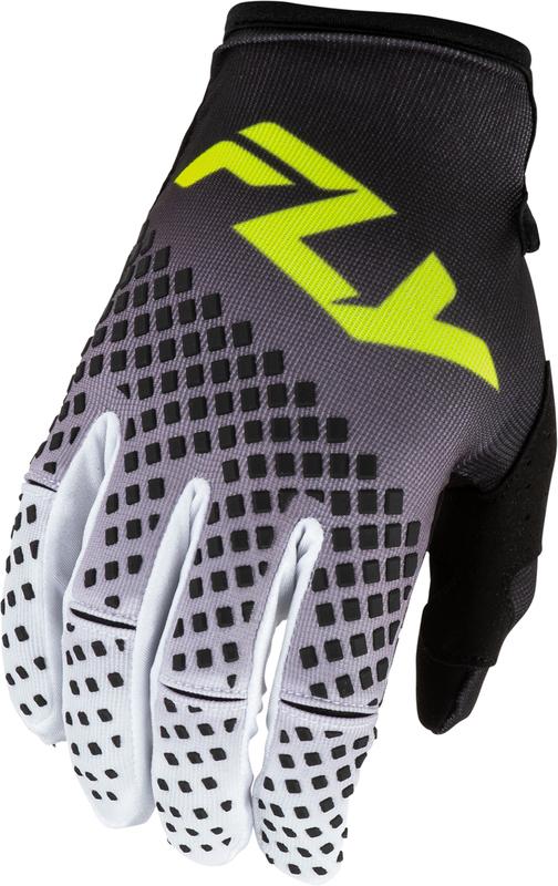 Guantes FLY RACING Kinetic Fade - negro/blanco/Hi-Vis