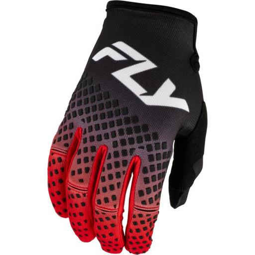 Guantes FLY RACING Kinetic Fade - negro/rojo/blanco