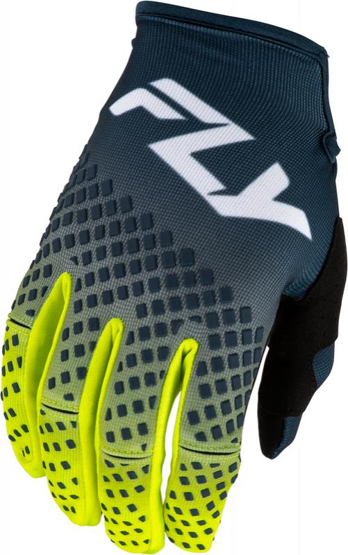 Guantes FLY RACING Kinetic Fade - Navy/Hi-Vis/blanco