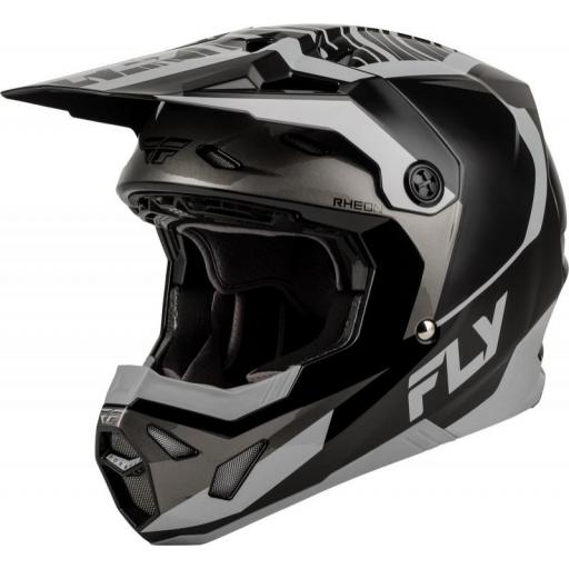 Casco infantil FLY RACING Formula CP Charge - negro/gris/Light Grey [0]