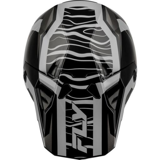 Casco infantil FLY RACING Formula CP Charge - negro/gris/Light Grey [2]