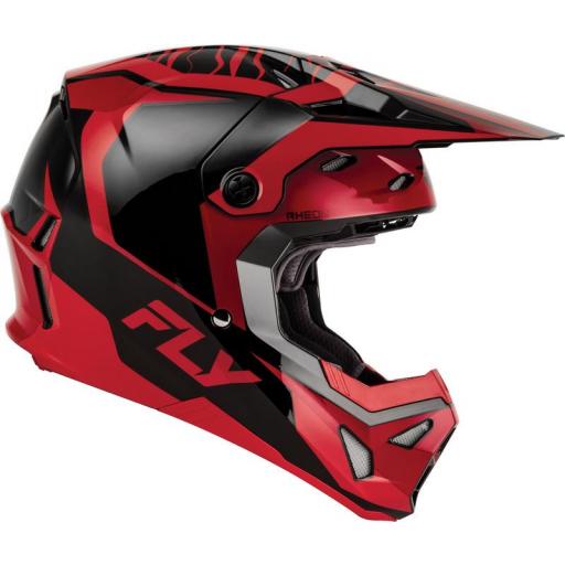 Casco infantil FLY RACING Formula CP Charge - negro y rojo [3]