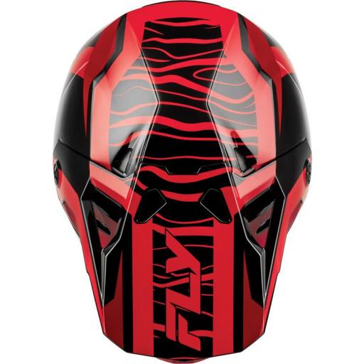 Casco infantil FLY RACING Formula CP Charge - negro y rojo [1]