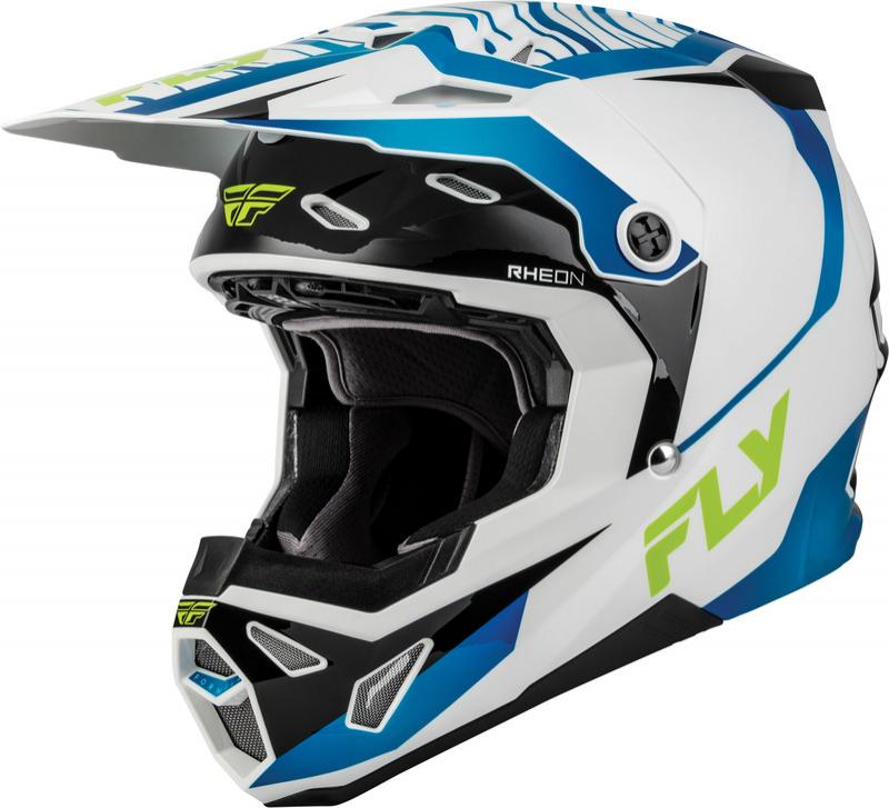 Casco infantil FLY RACING Formula CP Charge - blanco/azul/negro