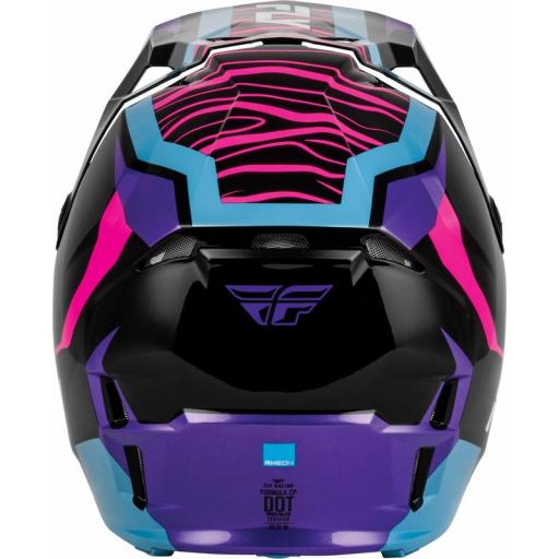 Casco infantil FLY RACING Formula CP Charge - negro/violeta/rosa/azul [3]
