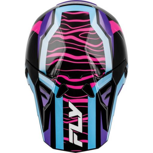 Casco infantil FLY RACING Formula CP Charge - negro/violeta/rosa/azul [2]