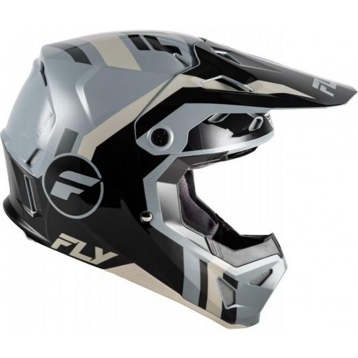 Casco infantil FLY RACING Formula CP Seal - negro/gris/Light Grey [1]