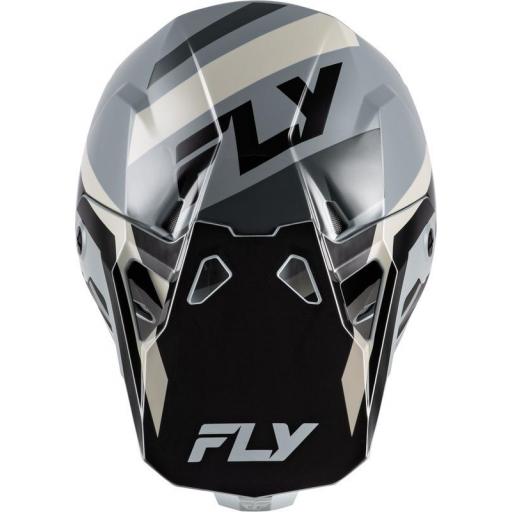 Casco infantil FLY RACING Formula CP Seal - negro/gris/Light Grey [2]