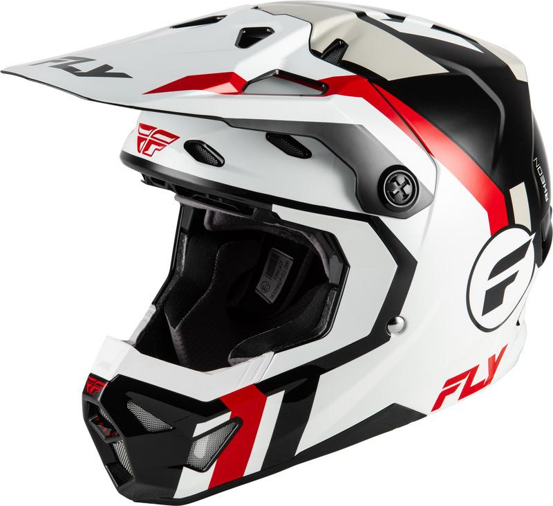 Casco infantil FLY RACING Formula CP Seal - blanco/negro/rojo