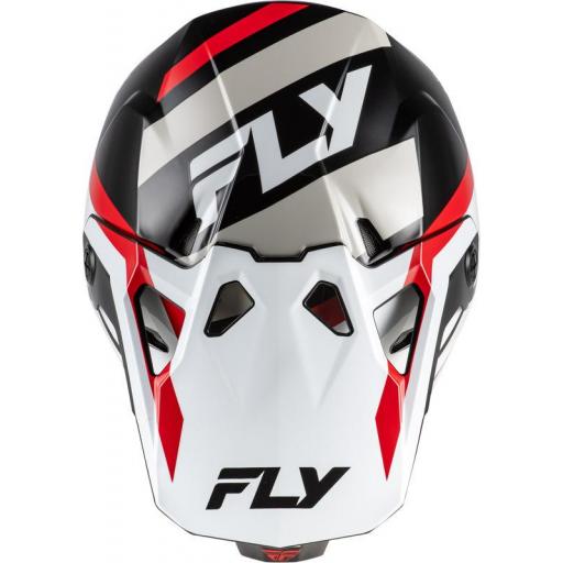Casco infantil FLY RACING Formula CP Seal - blanco/negro/rojo [2]