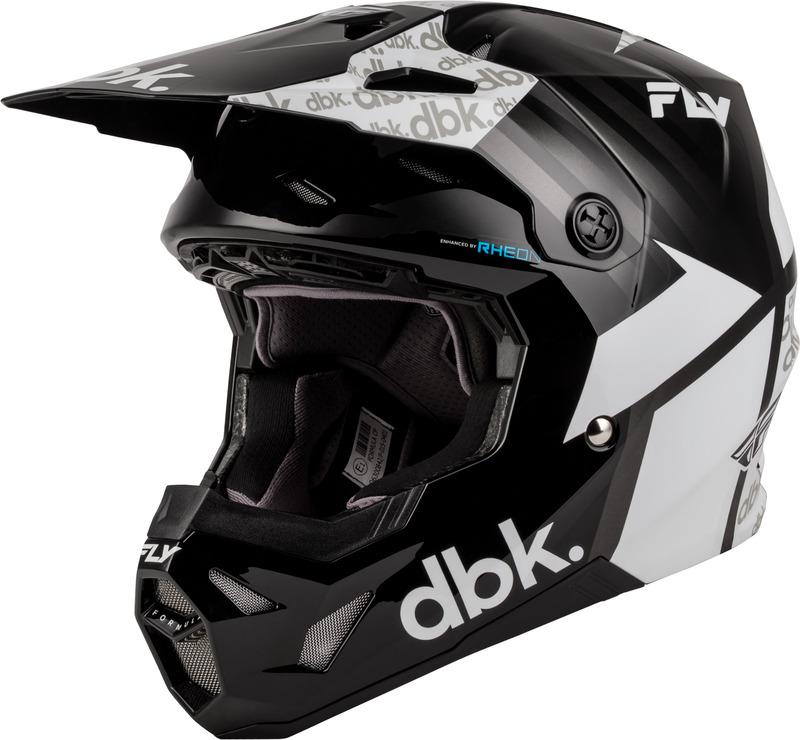 Casco infantil FLY RACING Formula CP DBK - negro/blanco/gris