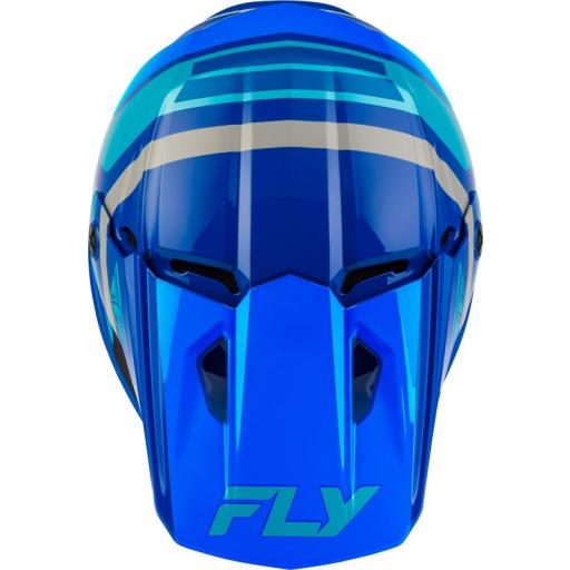 Casco infantil FLY RACING Kinetic Scrap - azul/Light Blue/gris [2]