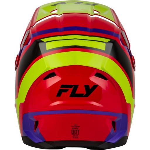 Casco infantil FLY RACING Kinetic Scrap - rojo/Hi-Vis/violeta/negro [2]