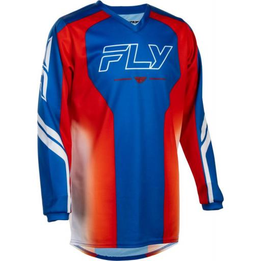 Camiseta infantil FLY RACING F-16 Raze - rojo/blanco/azul