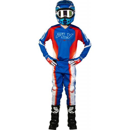 Camiseta infantil FLY RACING F-16 Raze - rojo/blanco/azul [2]