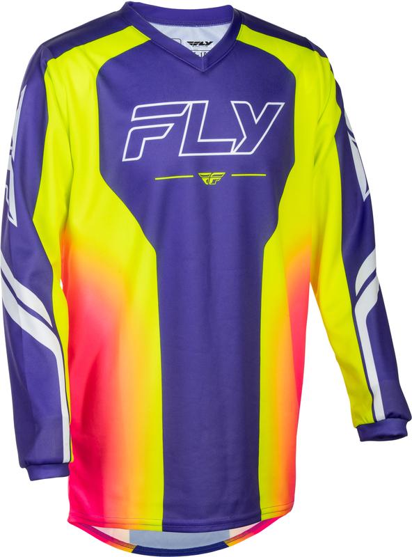 Camiseta infantil FLY RACING F-16 Raze - violeta/rojo/amarillo