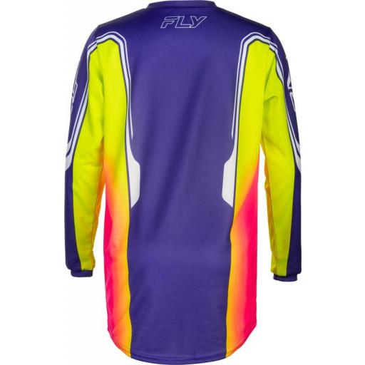 Camiseta infantil FLY RACING F-16 Raze - violeta/rojo/amarillo [1]