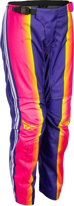 Pantalón infantil FLY RACING F-16 Raze - violeta/rojo/Amarillo