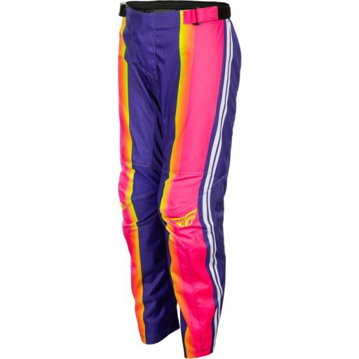 Pantalón infantil FLY RACING F-16 Raze - violeta/rojo/Amarillo [1]
