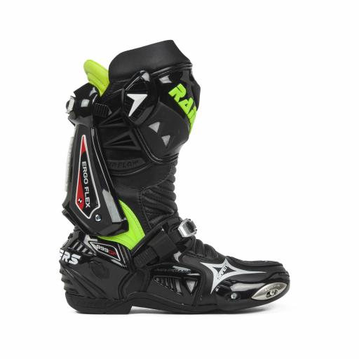 Bota racing Rainers 999-F negras fluor