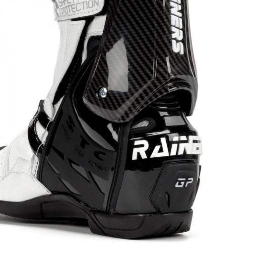 Bota racing Rainers 999 GP CARBONO-B blancas y negras [4]