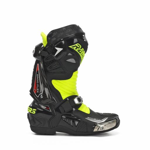 Bota racing Rainers 999 GP CARBONO-B fluor y negras