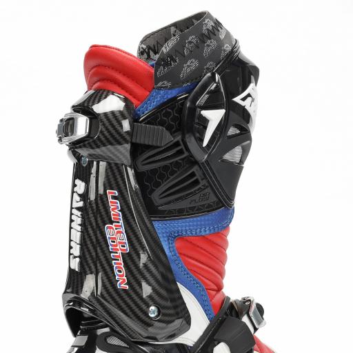 Bota racing Rainers 999 GP CARBONO Rojo, blanco y azul [3]