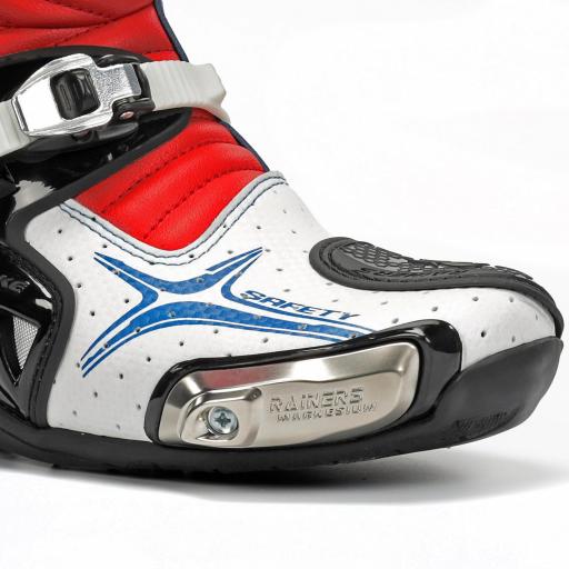 Bota racing Rainers 999 GP CARBONO Rojo, blanco y azul [1]
