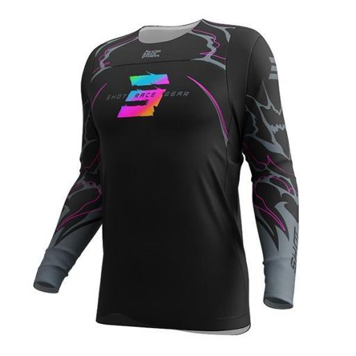 Camiseta motocross infantil Shot Contact Kid Rac Black [0]