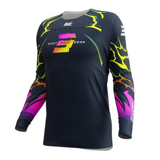 Camiseta motocross infantil Shot Contact Kid Rac Azul [0]