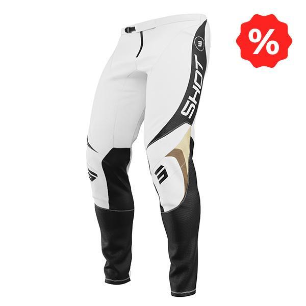 Pantalones Shot Contact Manta blanco