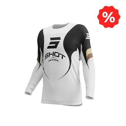 Camiseta Shot Contact Manta blanco