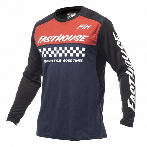 FASTHOUSE BIKE JERSEY MESA HEATHER RED/NAVY