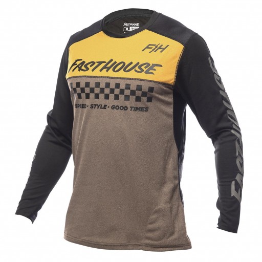 FASTHOUSE BIKE JERSEY MESA HEATHER GOLD/BROWN