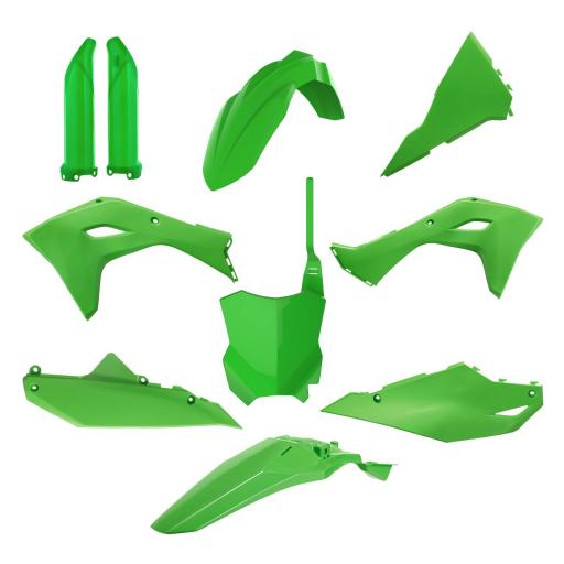 Kit de plástica con protectores de horquilla KAwasaki KX 450 F 2024 color verde [0]