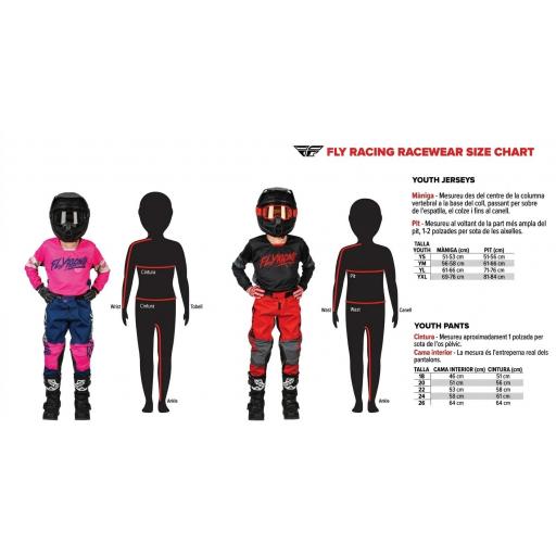 Pantalón infantil FLY RACING F-16 - negro/blanco [3]