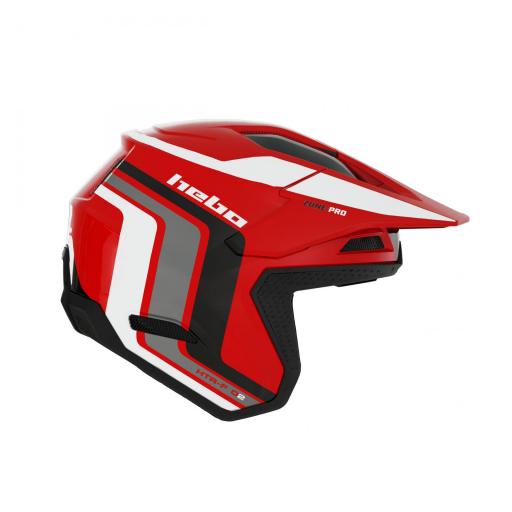 Casco Trial Hebo HTR F02 ZONE PRO RACING Rojo