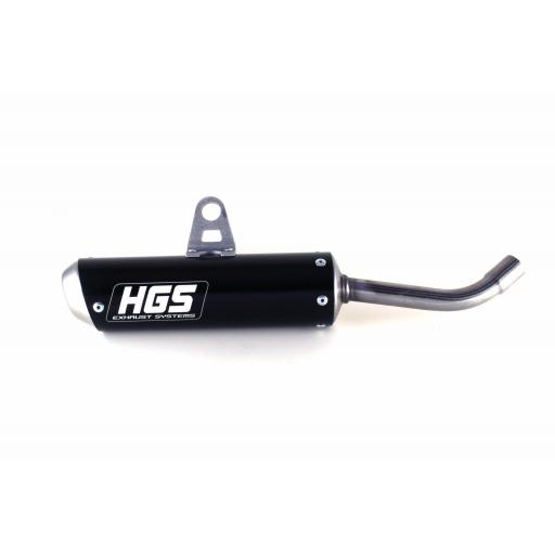 Silenciador HGS KTM sx 85 Husqvarna tc 85 y gas gas mc 85 color negro 2018 - 2023